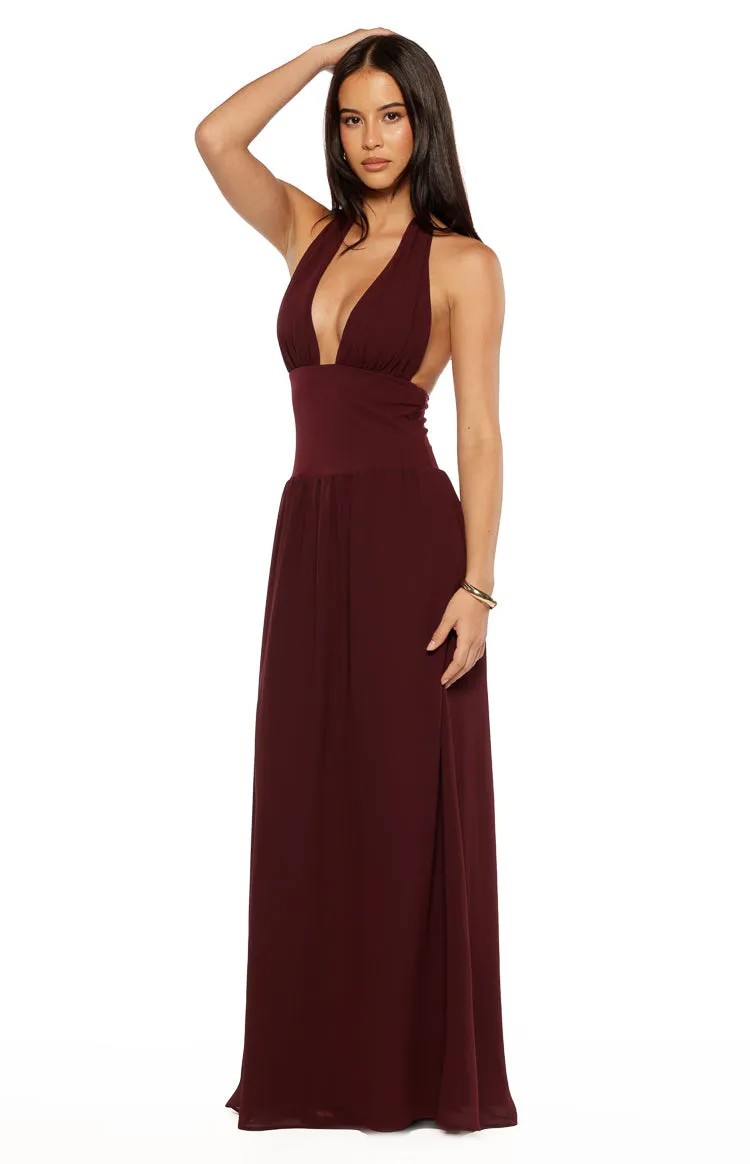 Cosette Burgundy Maxi Dress sold by Beginning Boutique product image thumbnail 2