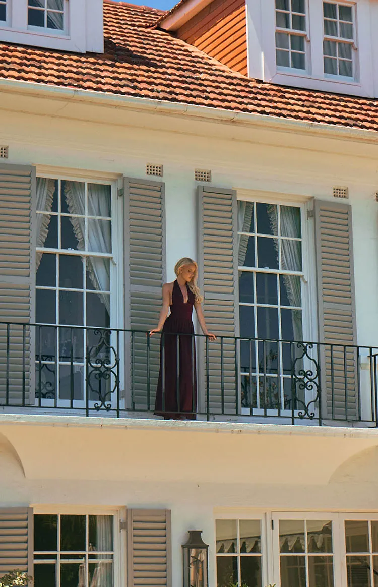 Cosette Burgundy Maxi Dress sold by Beginning Boutique product image thumbnail 3