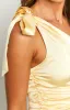 Alyse Yellow Satin Mini Dress sold by Beginning Boutique