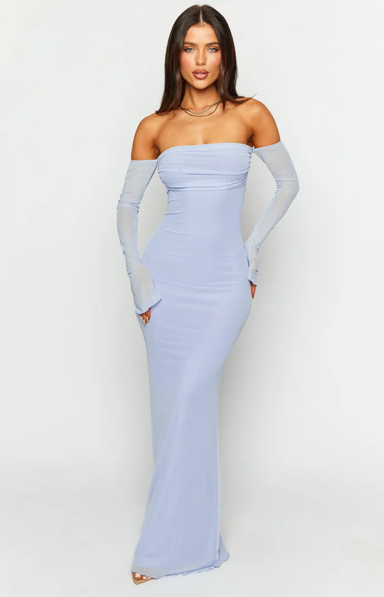 Odette Lilac Long Sleeve Formal Maxi Dress sold by Beginning Boutique product image thumbnail 2