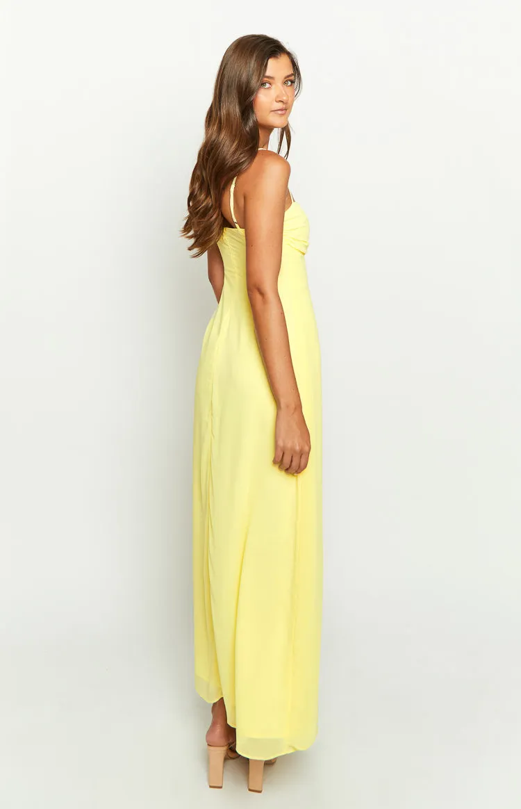 Flossie Yellow Maxi Sleeveless Dress sold by Beginning Boutique product image thumbnail 5