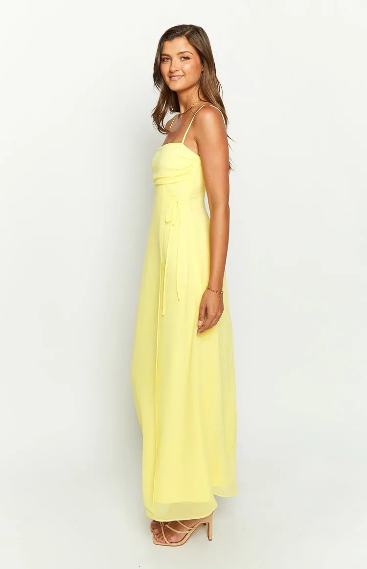 Flossie Yellow Maxi Sleeveless Dress sold by Beginning Boutique product image thumbnail 4