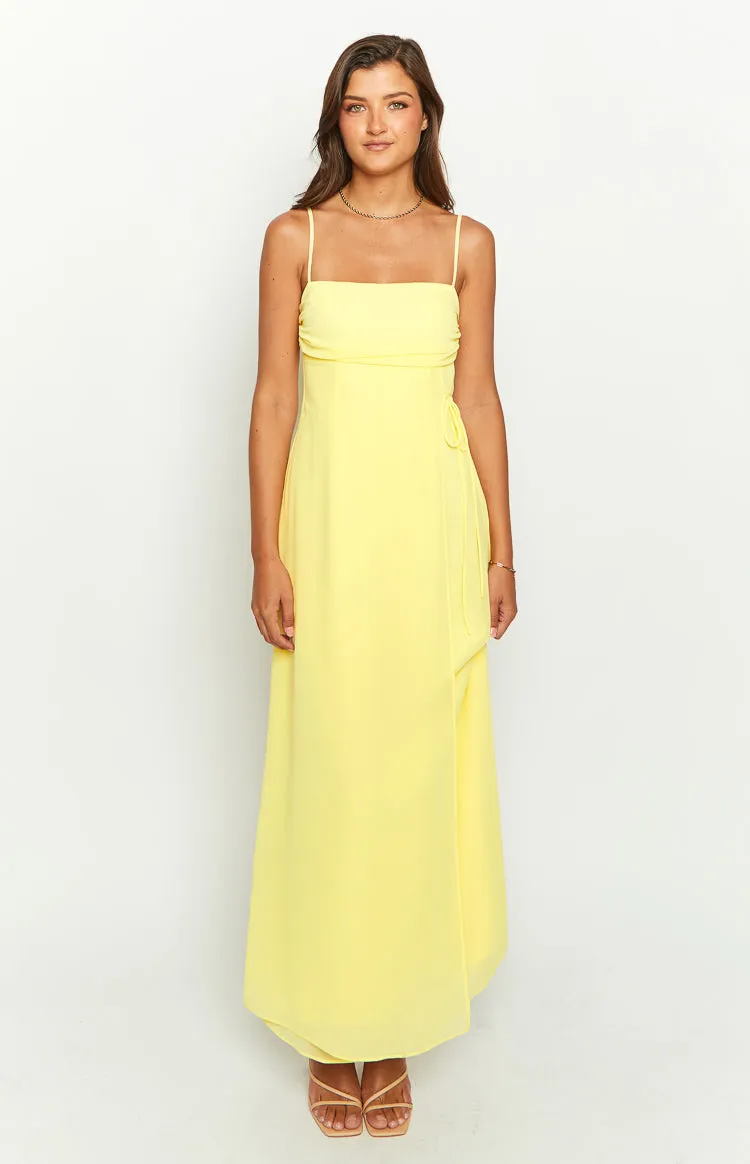 Flossie Yellow Maxi Sleeveless Dress sold by Beginning Boutique product image thumbnail 2