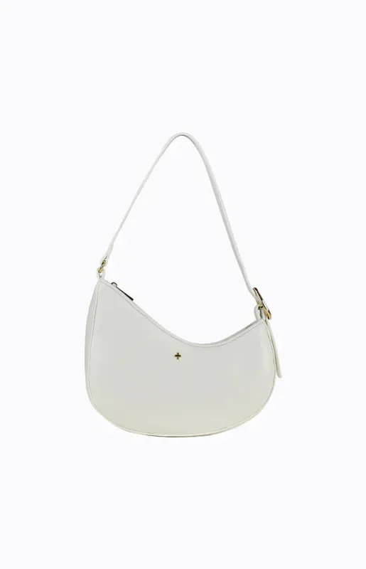 Peta and Jain Cinder White Shoulder Bag made by Beginning Boutique