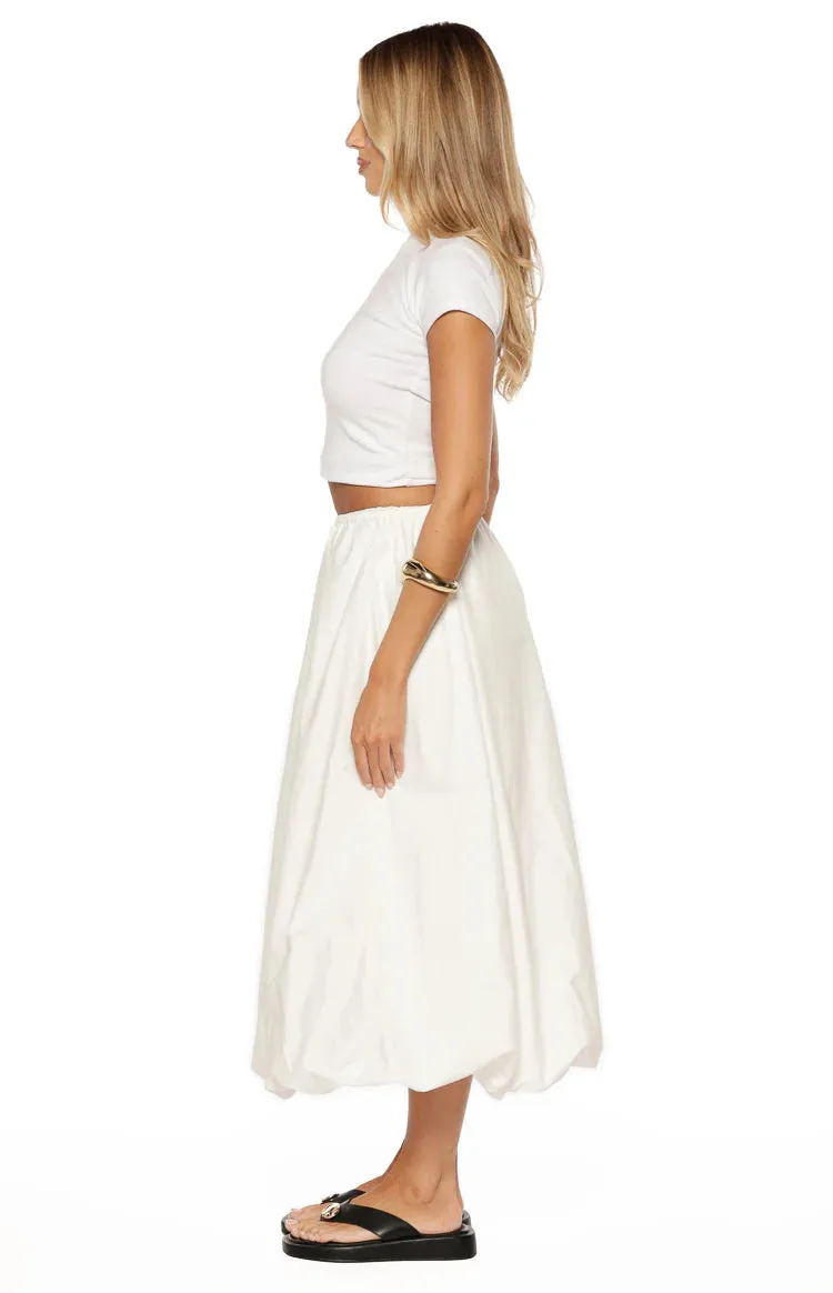 Dorothy White Bubble Hem Skirt sold by Beginning Boutique product image thumbnail 4