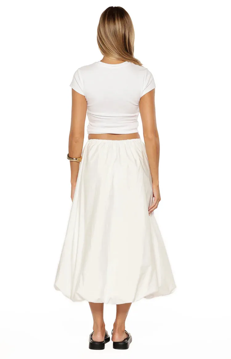 Dorothy White Bubble Hem Skirt sold by Beginning Boutique product image thumbnail 5