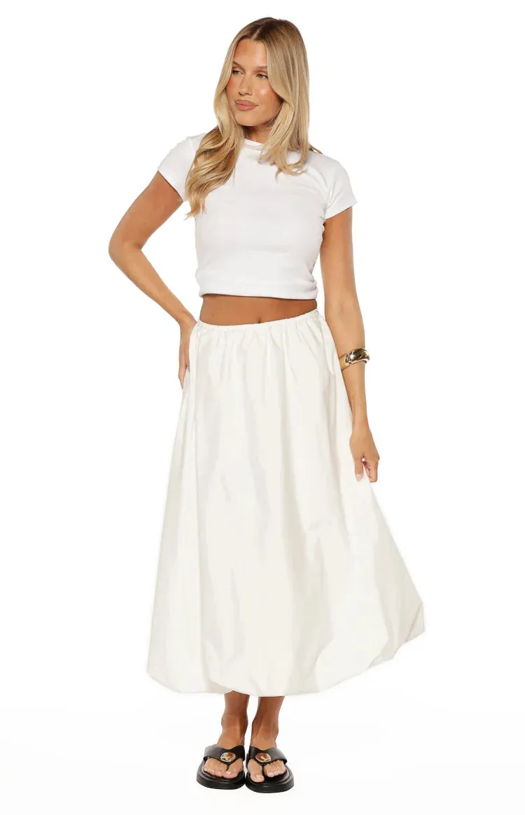 Dorothy White Bubble Hem Skirt sold by Beginning Boutique product image thumbnail 2