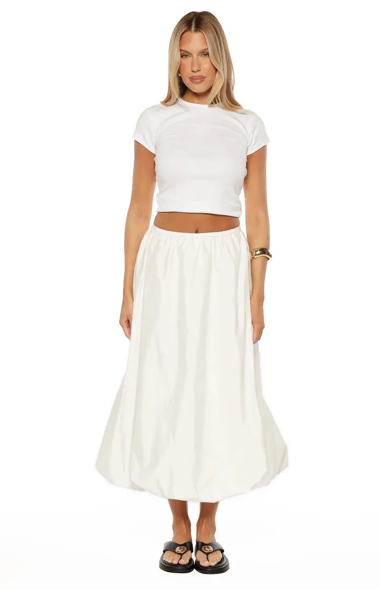 Dorothy White Bubble Hem Skirt sold by Beginning Boutique product image thumbnail 3