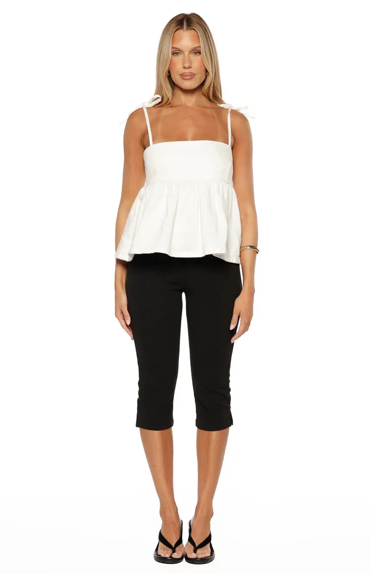 Ethel White Denim Top sold by Beginning Boutique product image thumbnail 4