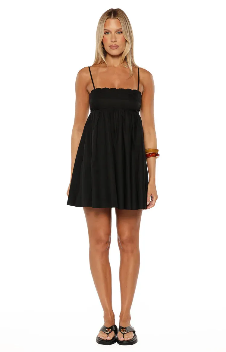 Gracelyn Black Eyelet Embroidered Mini Dress sold by Beginning Boutique product image thumbnail 3