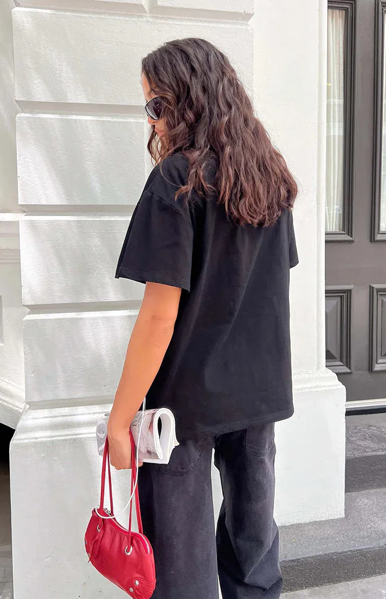 Alba Plain Black Tee sold by Beginning Boutique product image thumbnail 4