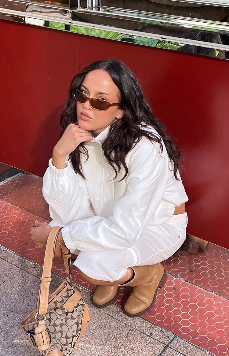 Enya Cream Funnel Neck Sports Jacket sold by Beginning Boutique product image thumbnail 4