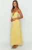 Braelyn Yellow Strapless Maxi Dress sold by Beginning Boutique