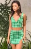 Miranda Green Check Mini Skirt sold by Beginning Boutique