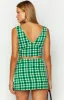 Miranda Green Check Mini Skirt sold by Beginning Boutique