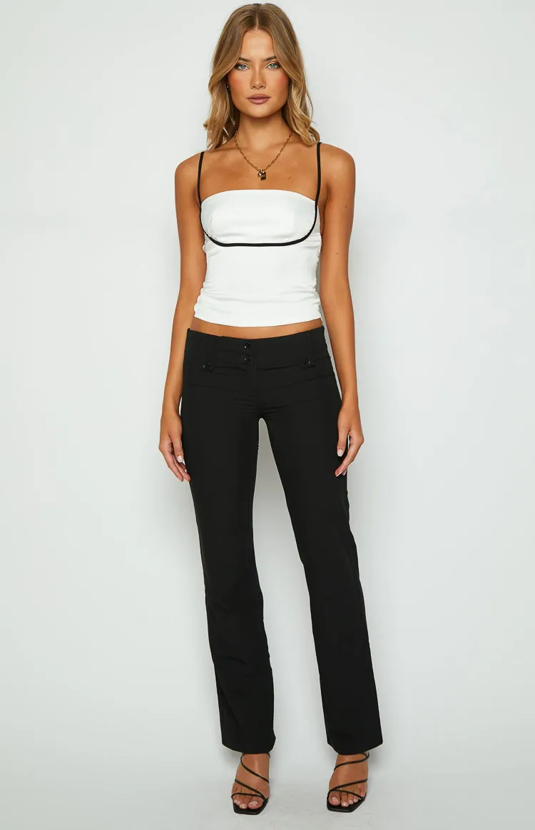 Tamra White Low Back Top sold by Beginning Boutique product image thumbnail 3