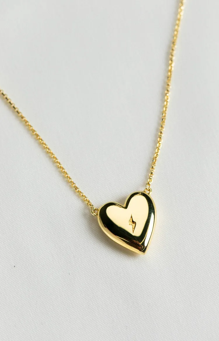 Lovestruck Lou Lewi Gold Necklace sold by Beginning Boutique product image thumbnail 3