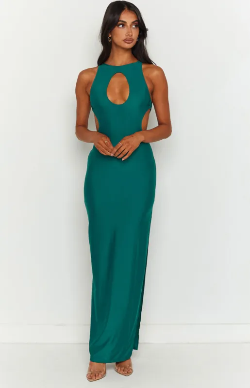 Blaire Green Maxi Dress sold by Beginning Boutique