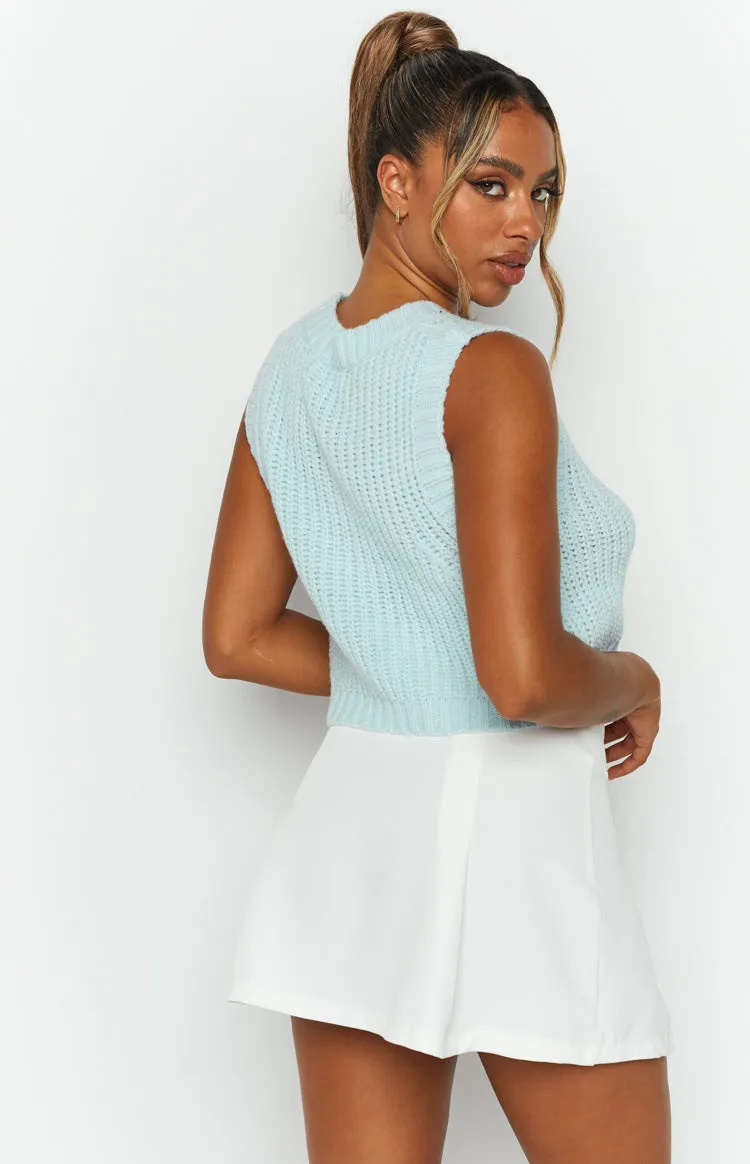 Snoh Pale Blue Knit Tank sold by Beginning Boutique product image thumbnail 5
