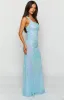 Nova Blue Sequin Maxi Dress sold by Beginning Boutique