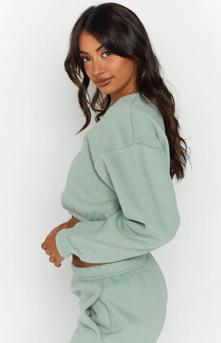 Annie Mineral Cropped Sweater sold by Beginning Boutique product image thumbnail 4