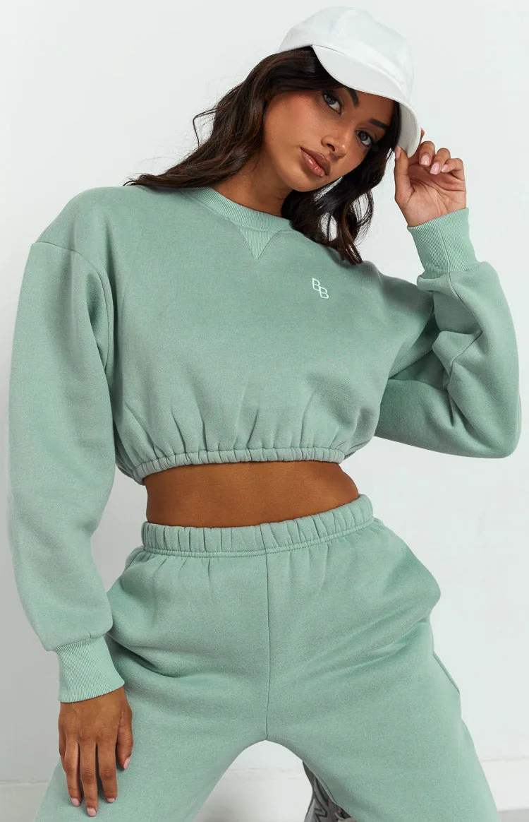 Annie Mineral Cropped Sweater sold by Beginning Boutique product image thumbnail 2