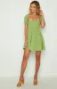 Kharis Green Mini Dress sold by Beginning Boutique