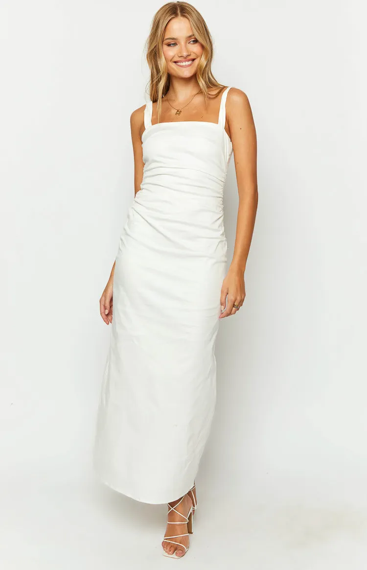 Angelic Aura White Maxi Dress sold by Beginning Boutique product image thumbnail 3