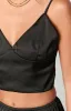 Maddie Black Crop Top sold by Beginning Boutique