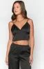 Maddie Black Crop Top sold by Beginning Boutique