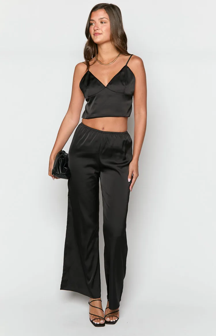 Maddie Black Crop Top sold by Beginning Boutique product image thumbnail 2
