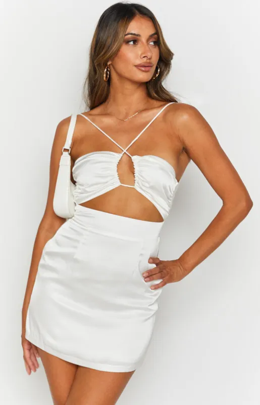 The Nitsan Dress Ivory sold by Beginning Boutique