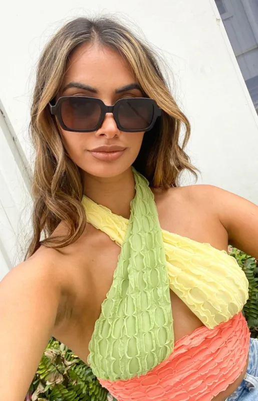 Eclat Old School Love Sunglasses Brown sold by Beginning Boutique