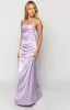 Blaise Lilac Satin Maxi Dress sold by Beginning Boutique