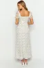 Clydie White Floral Cap Sleeve Midi Dress sold by Beginning Boutique