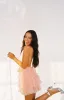 Birthday Cake Pink Mini Dress sold by Beginning Boutique