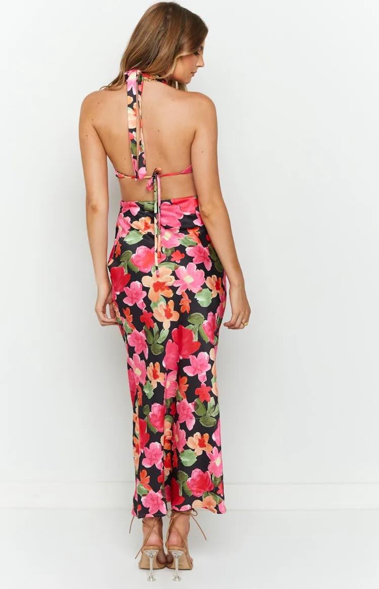 Orchid Floral Printed Midi Dress sold by Beginning Boutique product image thumbnail 5