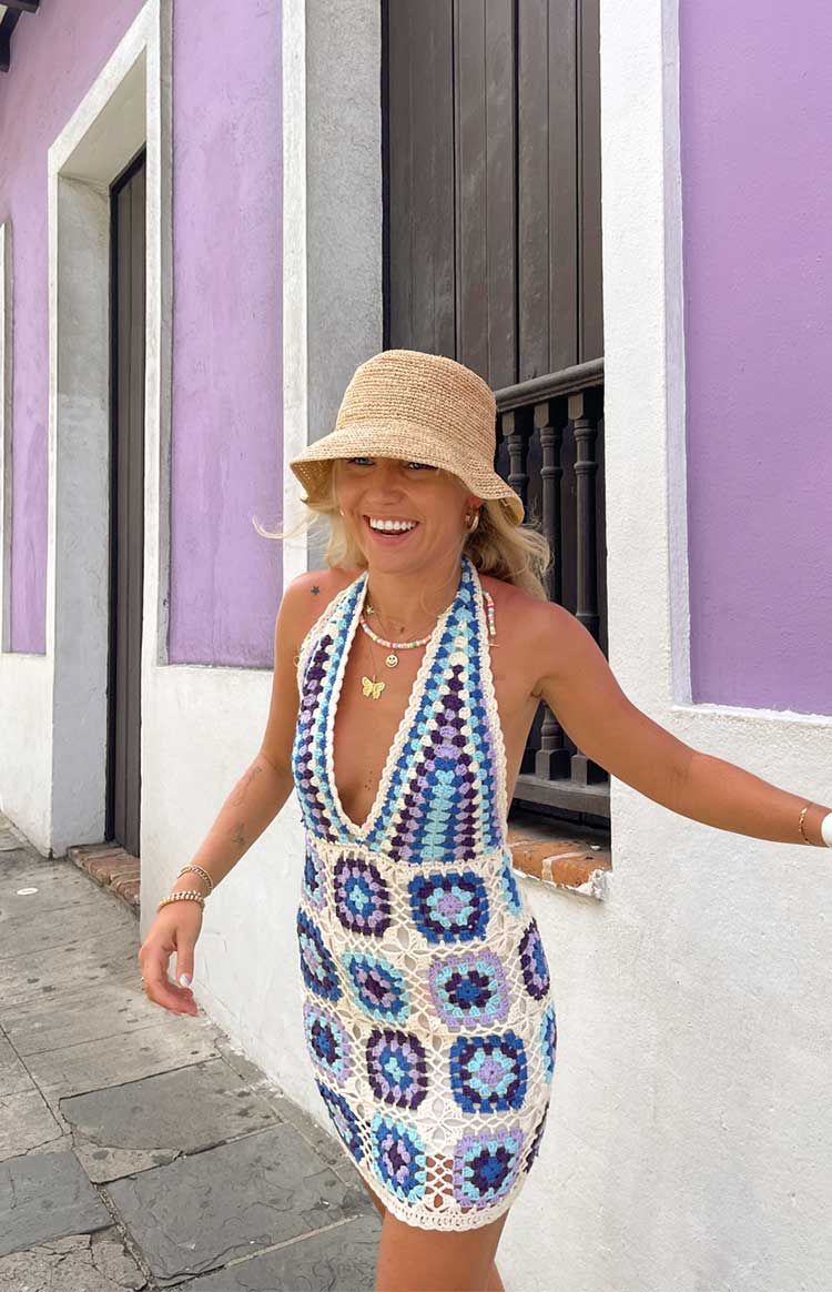 Harmon Crochet Dress Blue sold by Beginning Boutique product image thumbnail 11