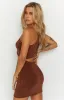 Etta Brown Cut Out Mini Dress sold by Beginning Boutique