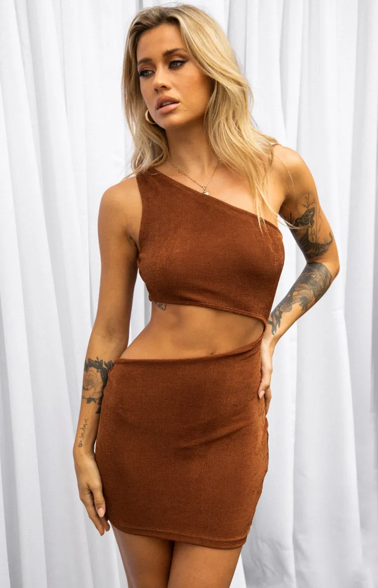 Etta Brown Cut Out Mini Dress sold by Beginning Boutique product image thumbnail 2