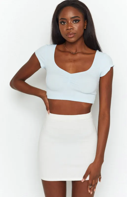 Make It Crop Blue sold by Beginning Boutique