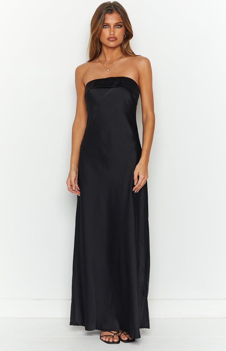 Maiah Black Maxi Dress sold by Beginning Boutique product image thumbnail 5