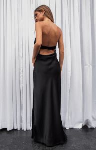 Maiah Black Maxi Dress sold by Beginning Boutique