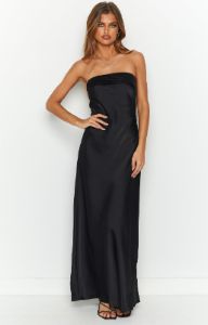 Maiah Black Maxi Dress sold by Beginning Boutique