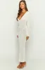 Drea White Backless Knit Maxi Dress sold by Beginning Boutique