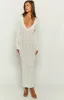 Drea White Backless Knit Maxi Dress sold by Beginning Boutique