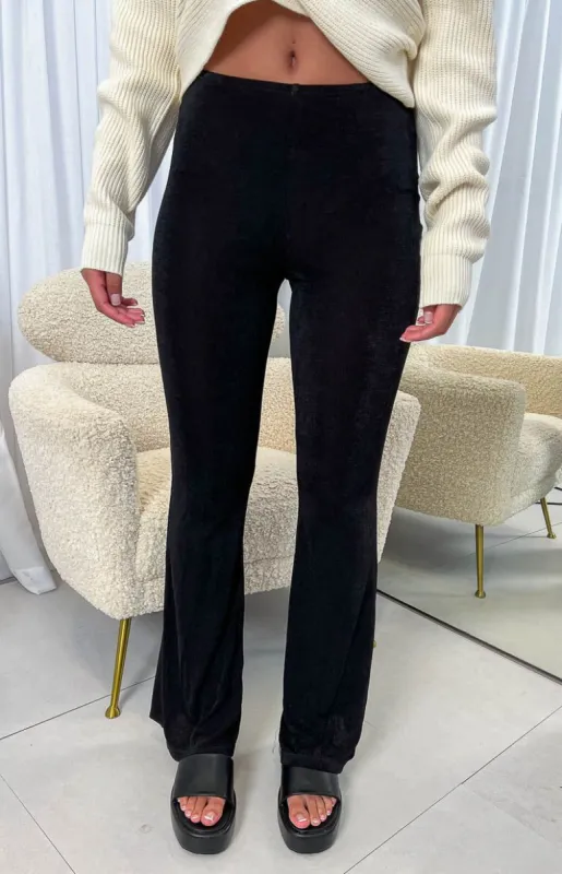 Kokomo Black Flare Pants made by Beginning Boutique