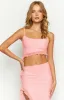 Jemerson Pink Ruffle Top sold by Beginning Boutique