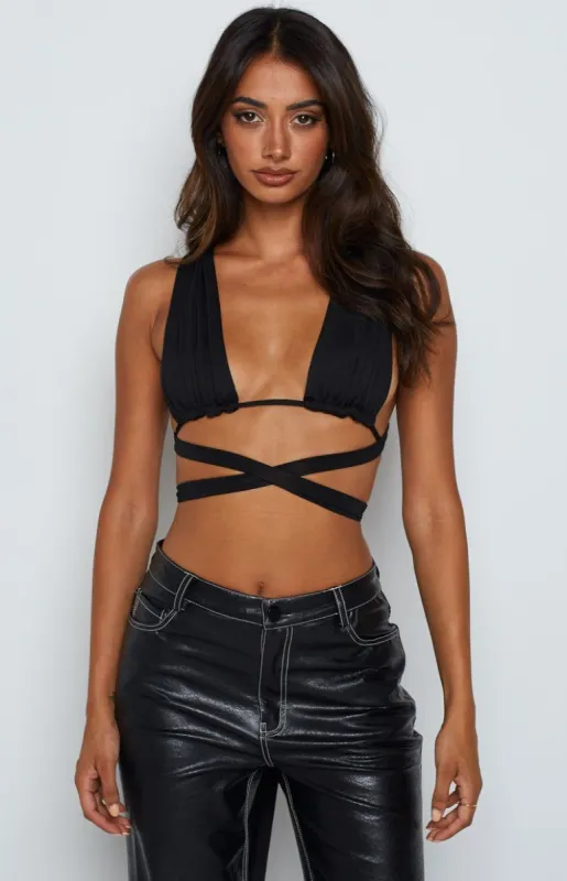 Niomi Crop Top Black sold by Beginning Boutique