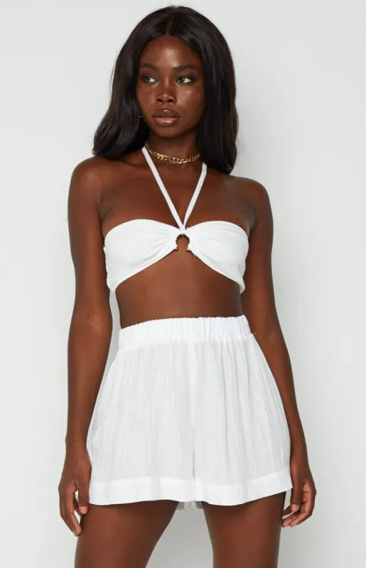 Dioni White Shorts sold by Beginning Boutique